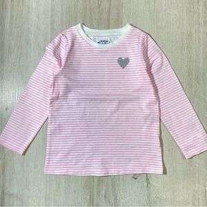 Oshkosh Originals pink and white stripe long sleeve tee. Size 5yrs